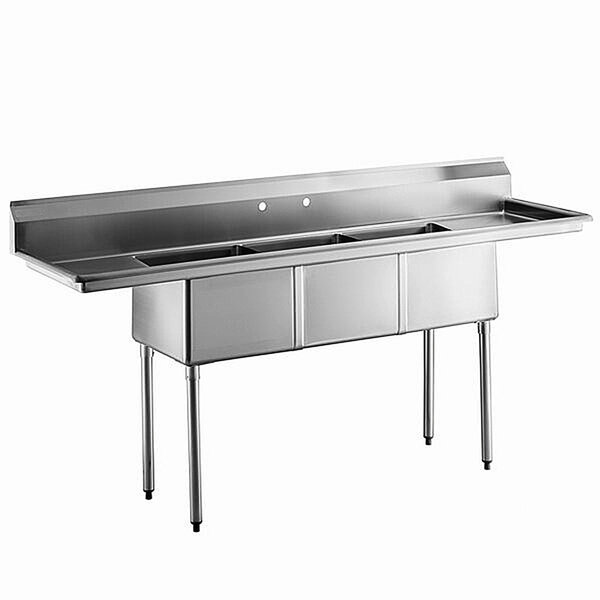 Cooler Depot 90" L x 23.5" W Free Standing Service Sink Wayfair